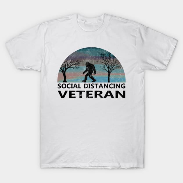 social distancing veteran T-Shirt by Danksthetic